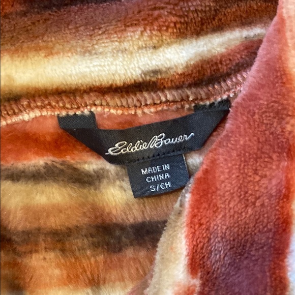 Eddie Bauer Multi Color Striped Half Zip Women's Fleece Pullover Size Sm… - Picture 7 of 9